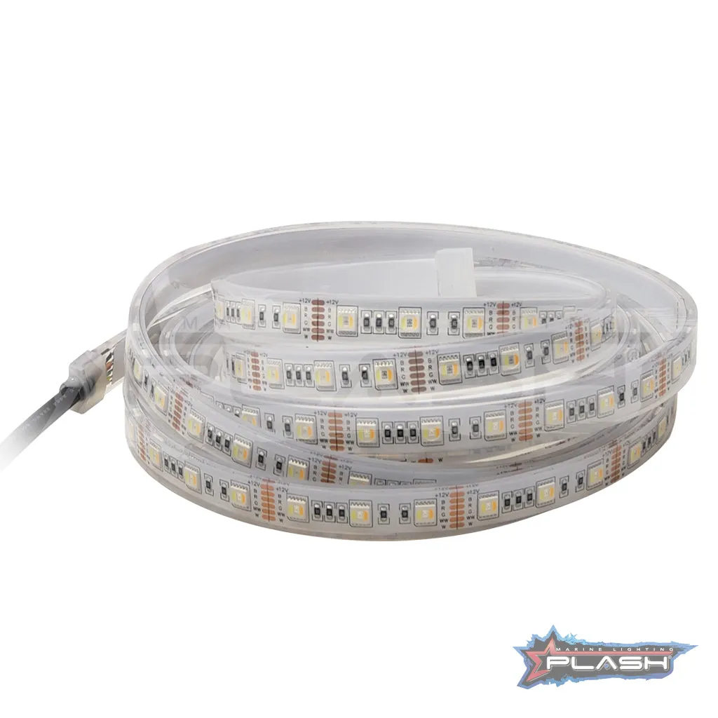 RGBWW Waterproof Flexible Light Strip - IP68 - 12V RGB 3000k Color Changing