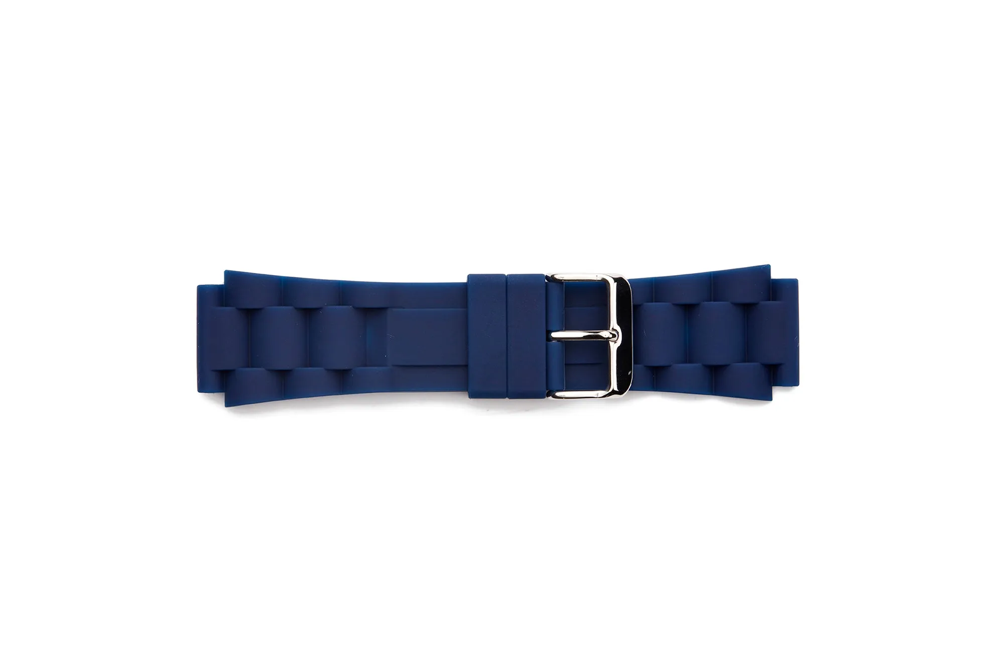 RUB-35 Oyster Style Rubber Watch Band