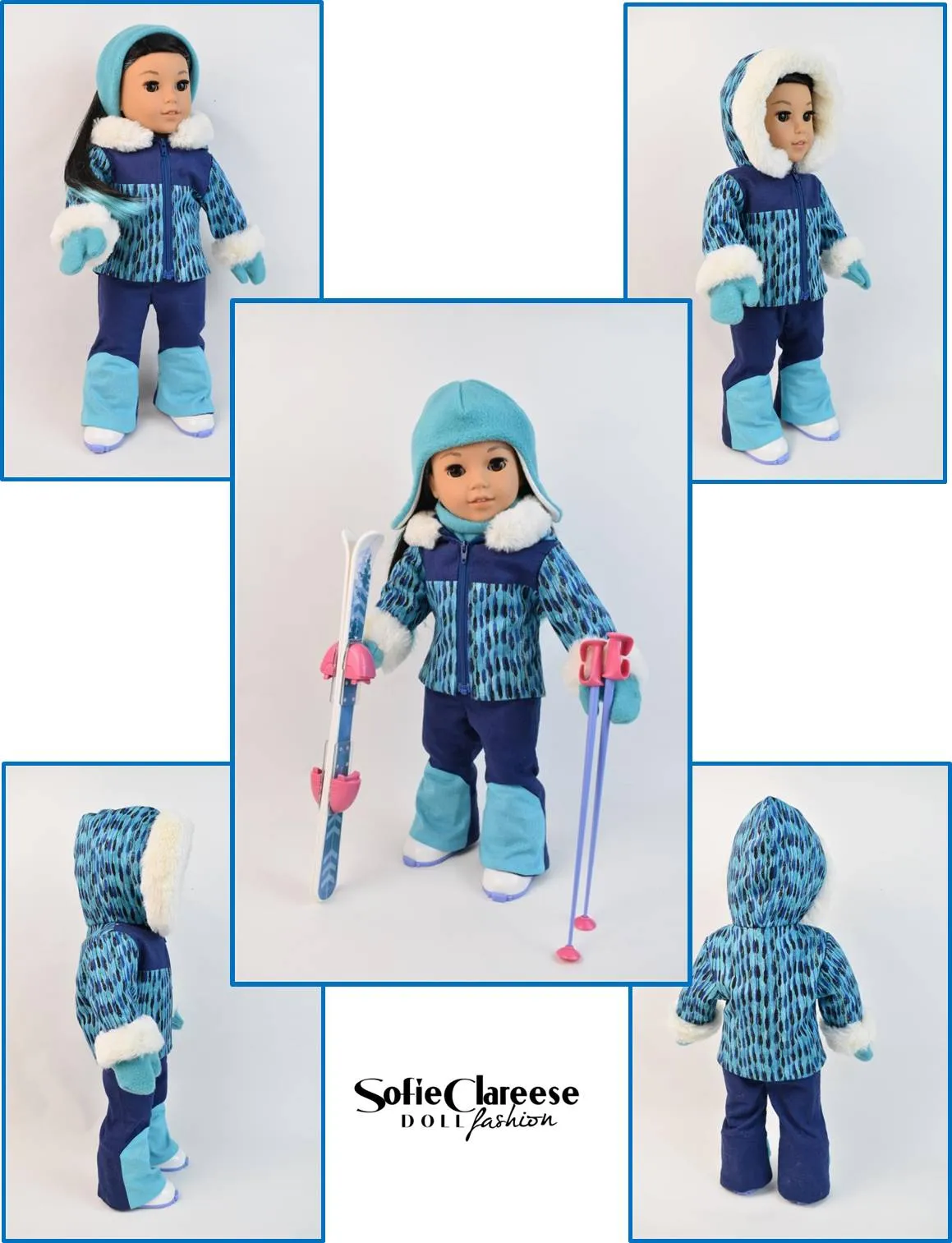 Sofie's Alpine Ski Outfit 18 Inch Doll Sewing Pattern