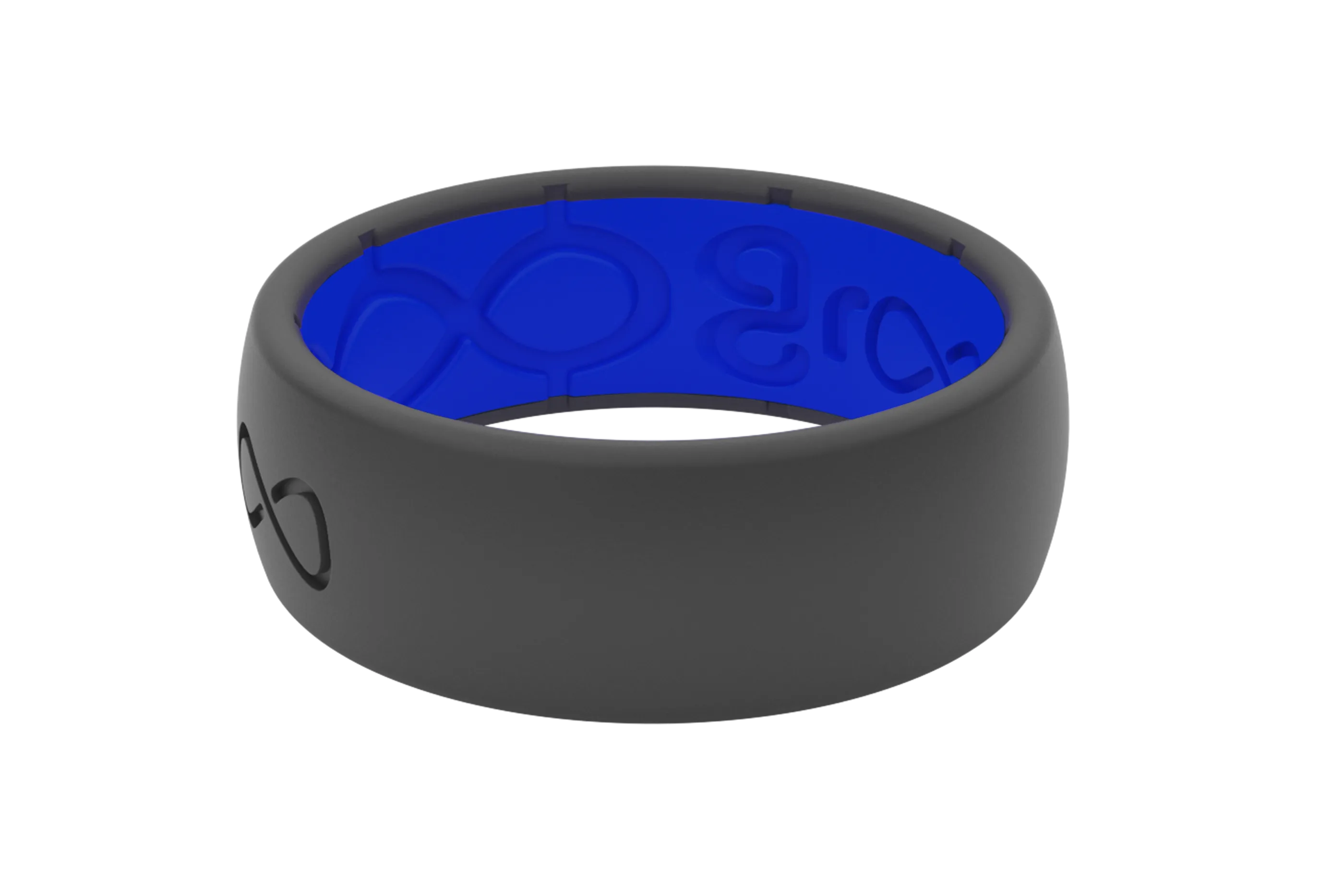 Solid Midnight Black & Deep Blue Ring