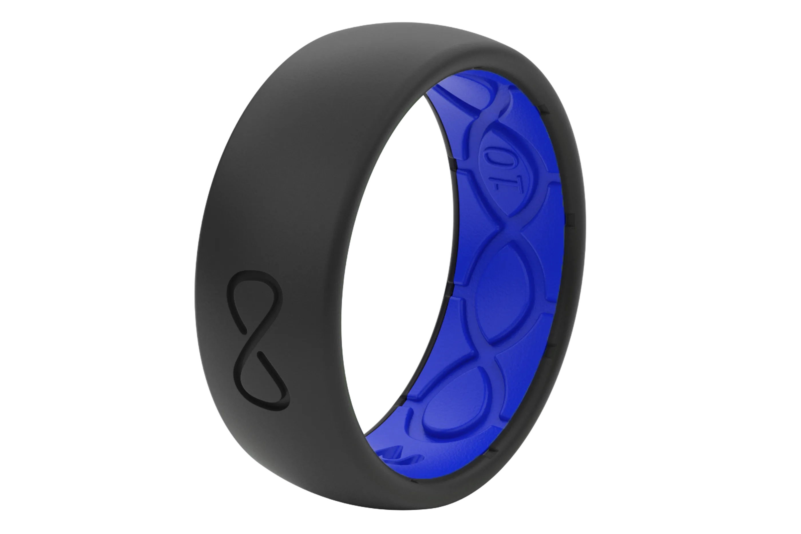 Solid Midnight Black & Deep Blue Ring