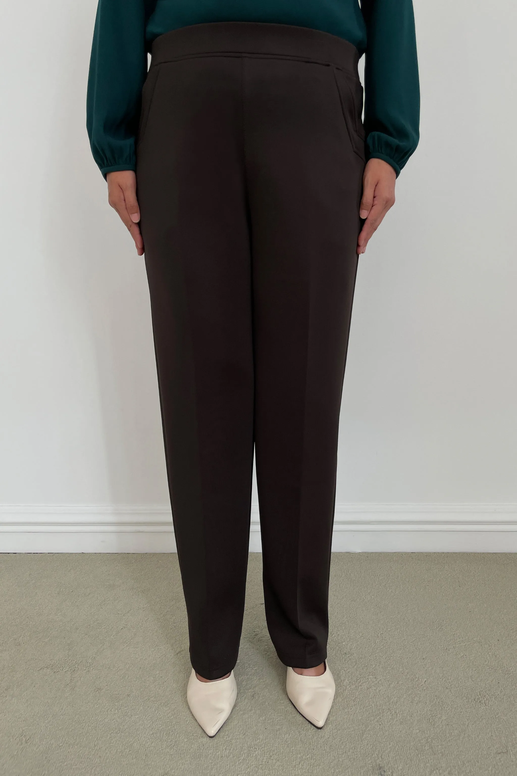 Stretchable Office Pants without Zipper - Khaki