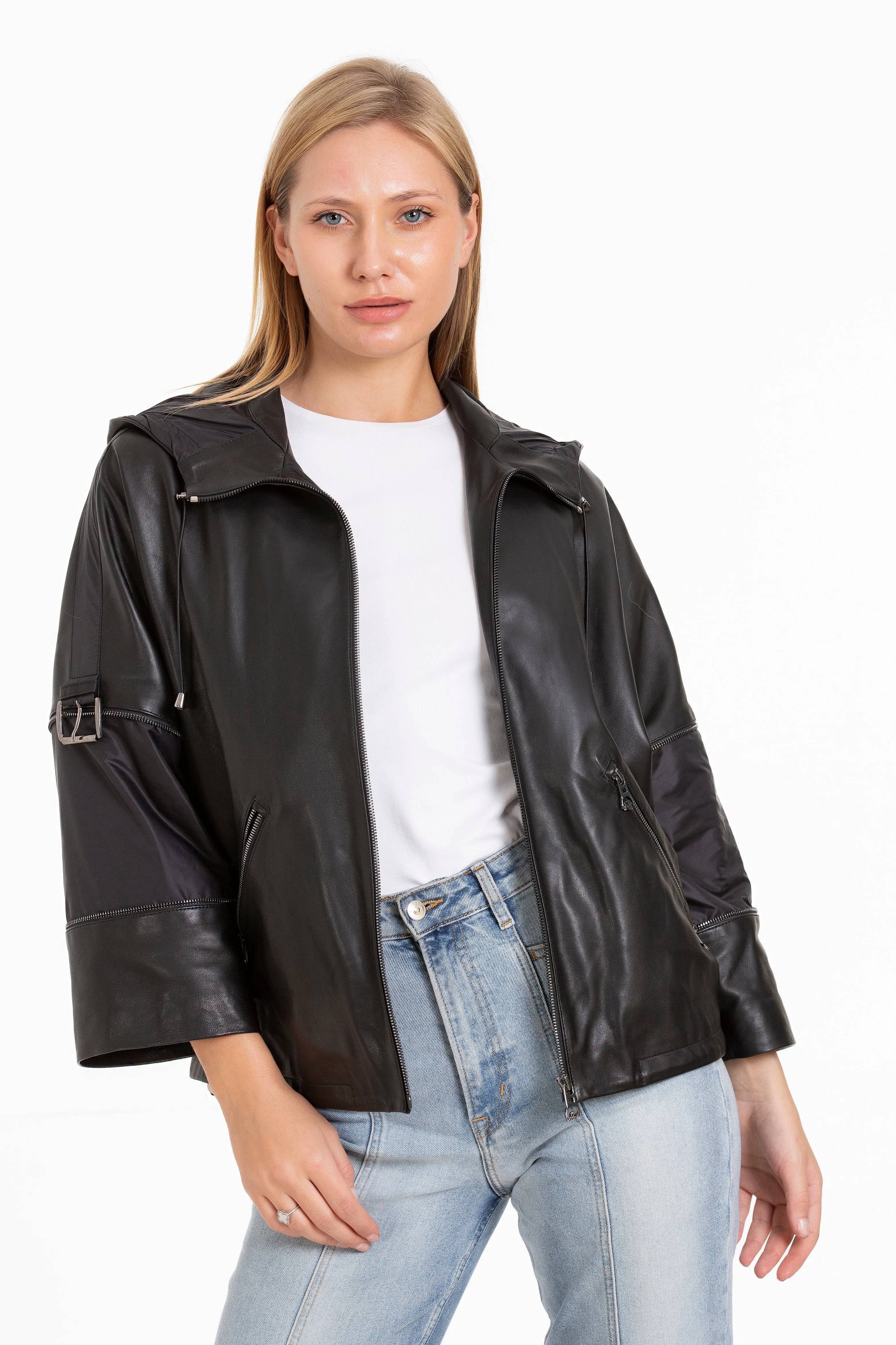 The Tomigaya Women Leather Jacket