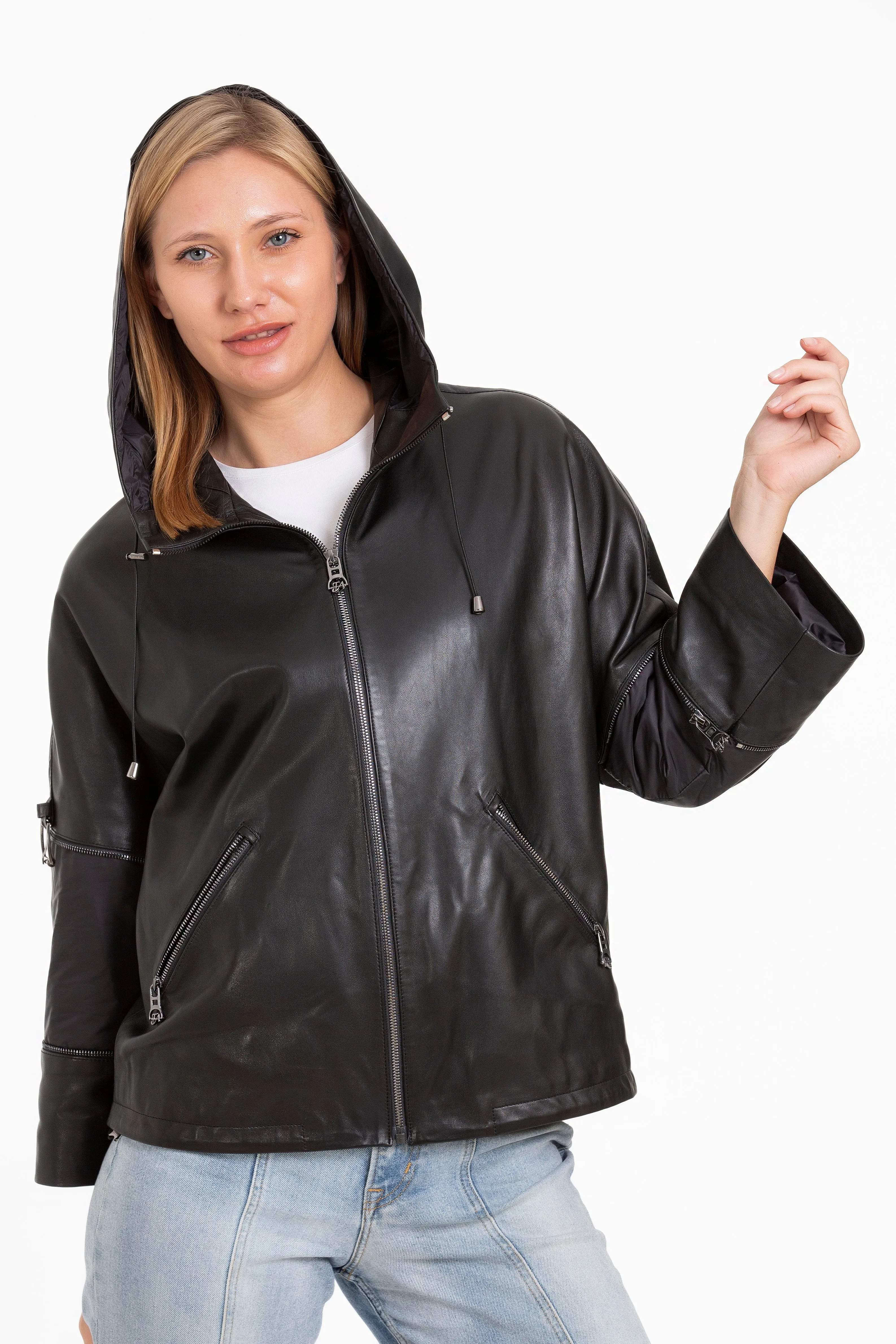 The Tomigaya Women Leather Jacket