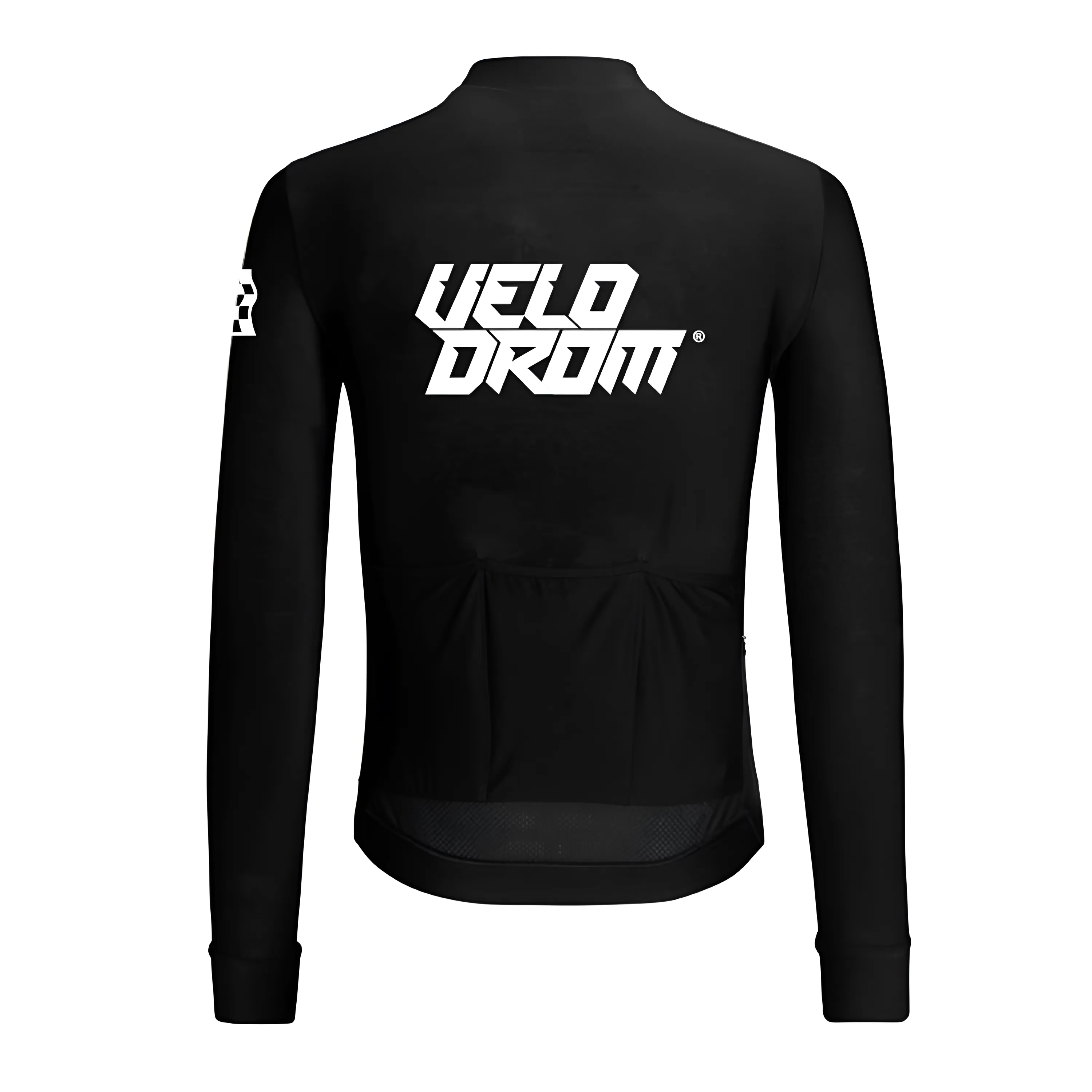 VELODROM RaceDay Thermal Long Sleeve Jersey 2.0 - Black/White