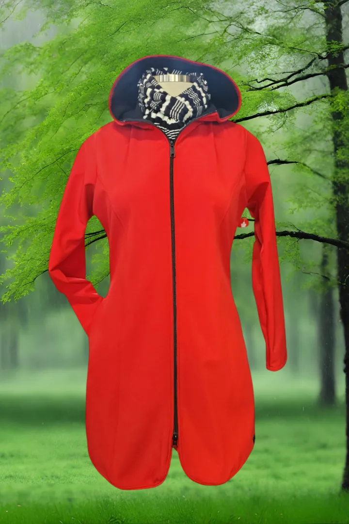 Waterproof Fleece-lined Jacket Red