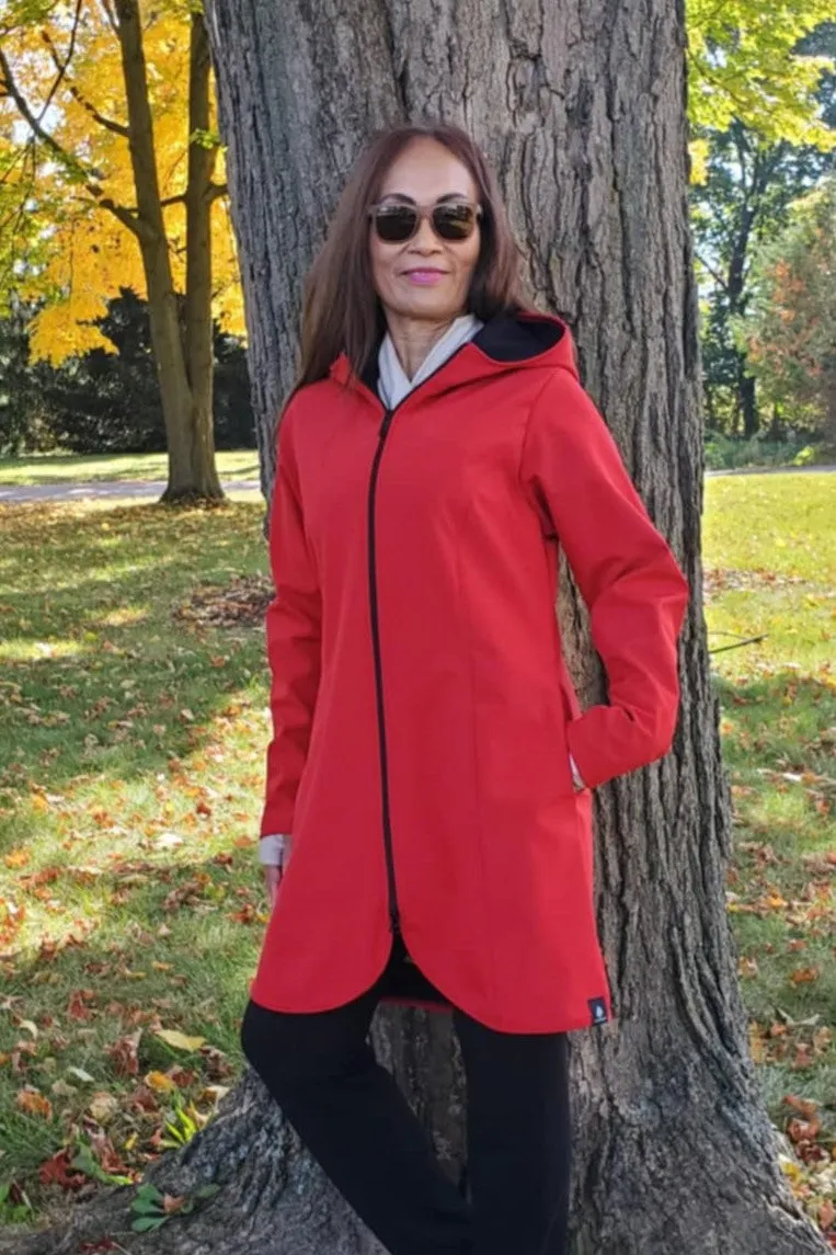 Waterproof Fleece-lined Jacket Red