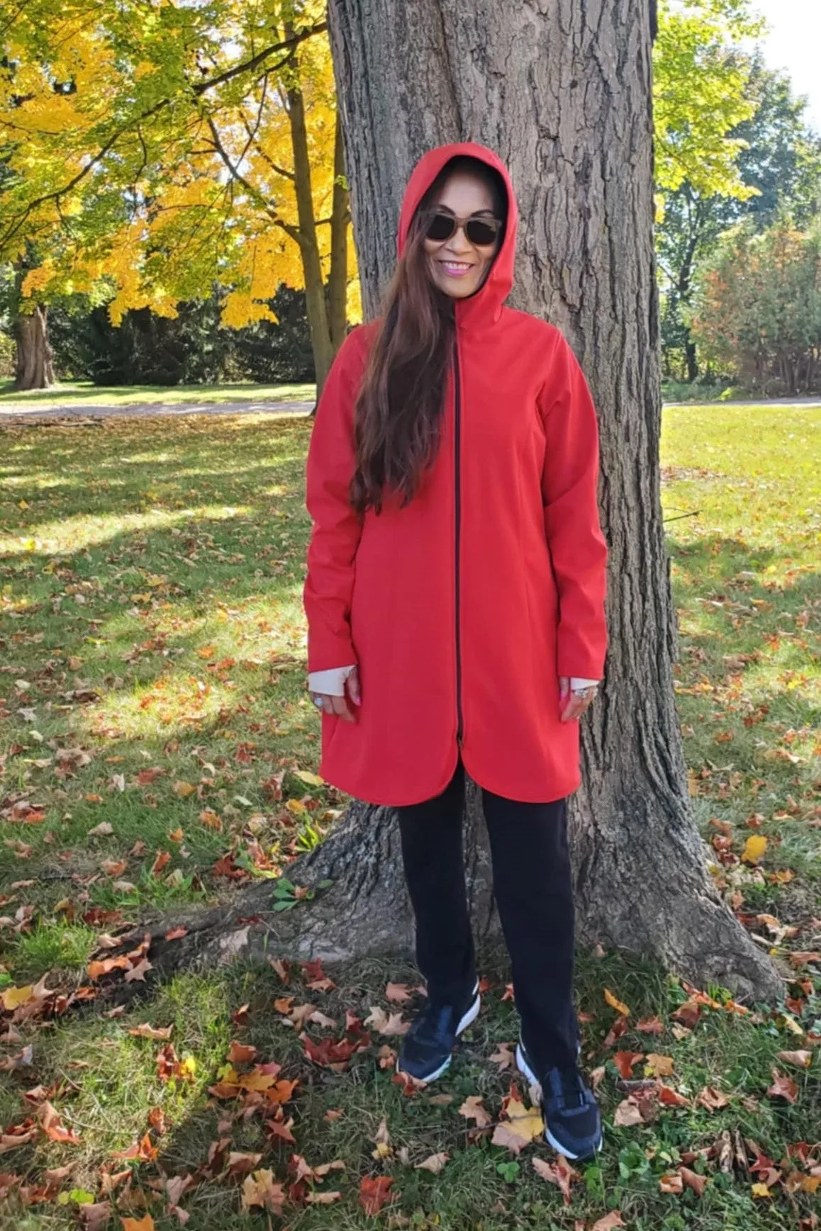 Waterproof Fleece-lined Jacket Red