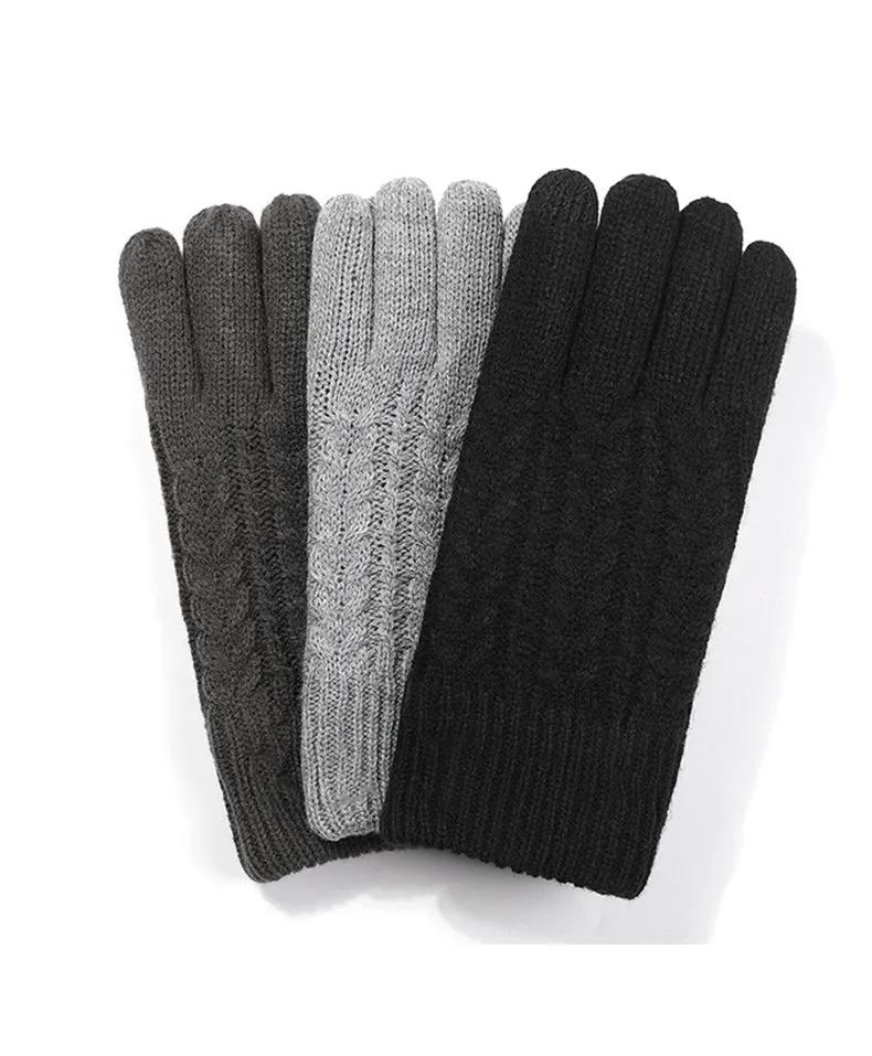 Windproof Outdoor Full Finger Touch Screen Gloves L-Gray