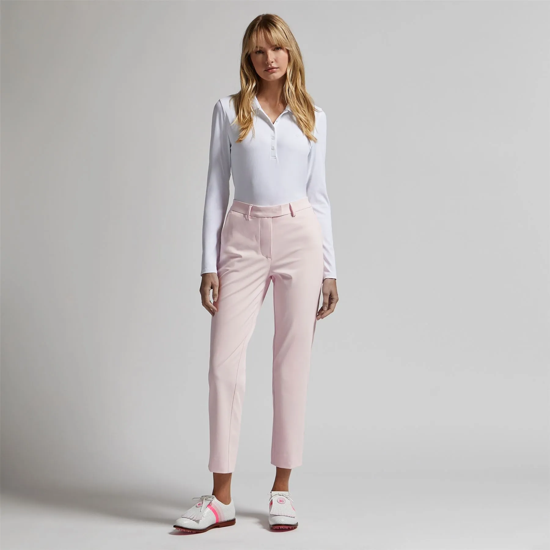 Womens Performance Twill Mid Rise Pants Blush - 2024