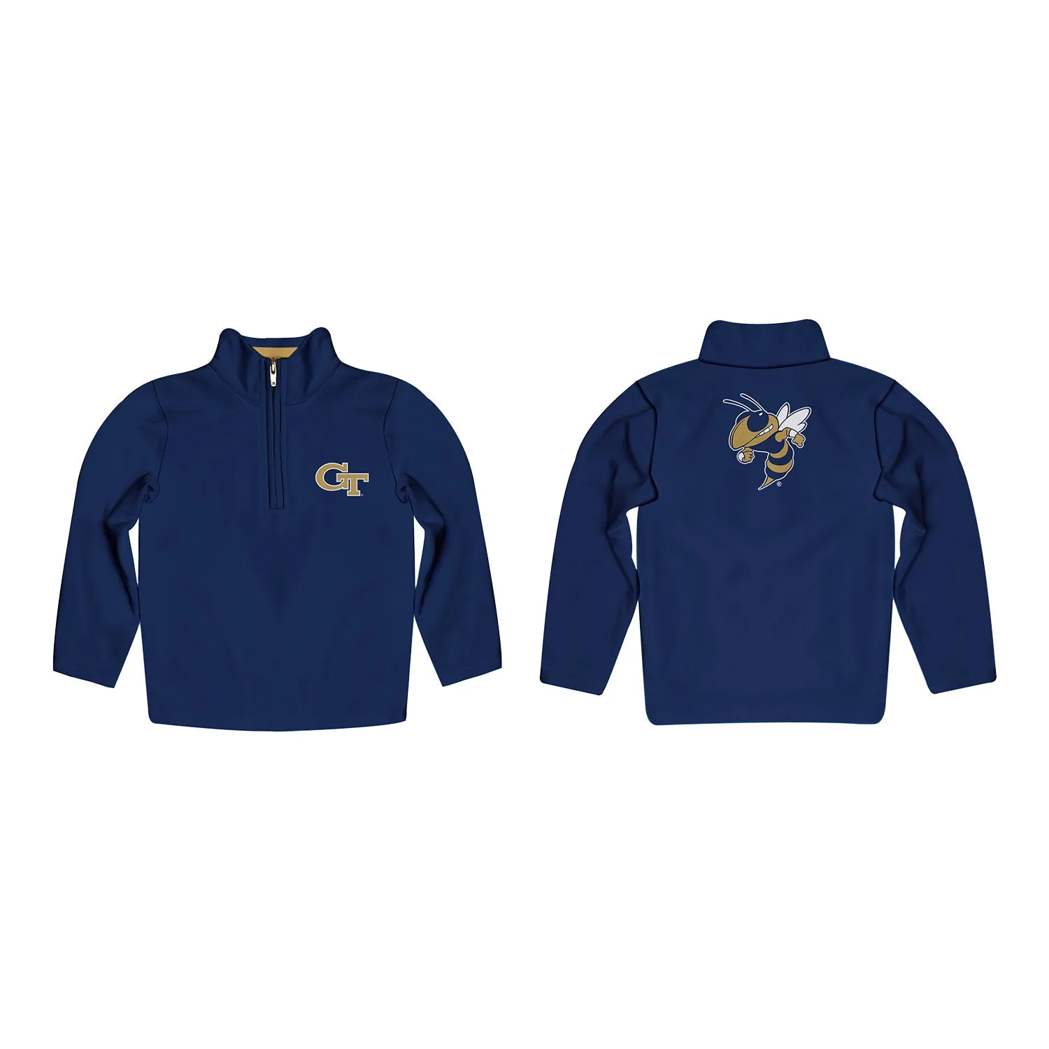 Youth Georgia Tech Yellow Jackets Buzz 1/4 Zip Navy Jacket